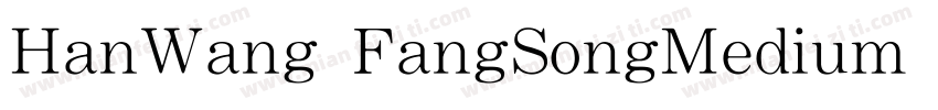 HanWang FangSongMedium Gb5字体转换